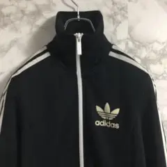 アディダスオリジナルス ワンポイントロゴ トラックジャケット ブラック XS