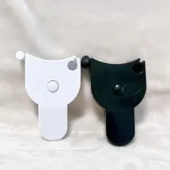 測定ツール Y字型 白 ブラック テープメジャー 両面目盛自動巻き取り 1.5M