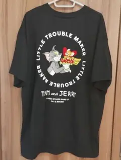 TOM　and　JELLY　刺繍　バックプリントTシャツ　L　キーホルダー付き