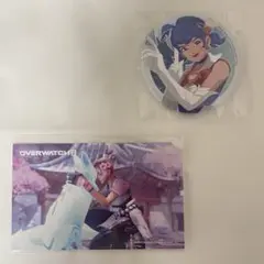 Overwatch 2 キリコ　缶バッジ　カード　2個セット　ラッフルくじ
