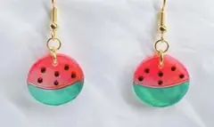 new‼️プチプチチョコ種入りのスイカアクセサリー(丸型タイプ)