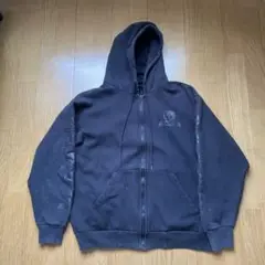 スカルスケーツ　フルジップパーカー  黒