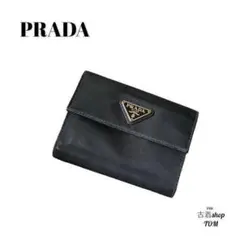 PRADA プラダ 2つ折財布 ブラック サフイアーノ