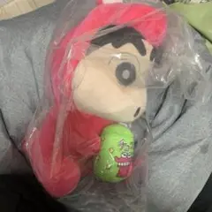 しんちゃん ぬいぐるみ ピンク 約30cm タグ付き