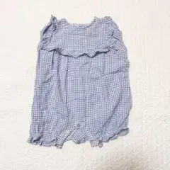アリムクローゼット チェックロンパース XSサイズ