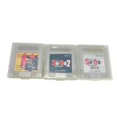 GBソフトのみ SaGa3本セット　サガ3 時空の覇者、2 秘宝伝説、1