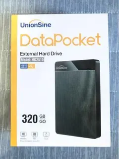 UnionSine外付けハードディスク超薄型外付けHDD 320GB