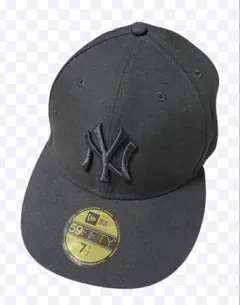 New Era 59FIFTY ブラックキャップ 7 1/2