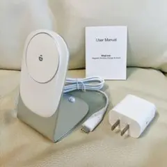 ワイヤレス充電スタンド　充電器　USB-Cアダプター付属　MagSafe