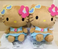 ハローキティ Lぬいぐるみ　日焼けギャルVer.