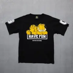メンズL【A品】USA古着ガーフィールド Tシャツ黒1992