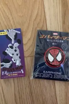 スパイダーマン　映画の特典 スパイダーバース　ステッカー イヤホンリール