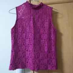 インナー ピンク 濃いピンク 肩が透けてる服 肩透け 透けボトム レース