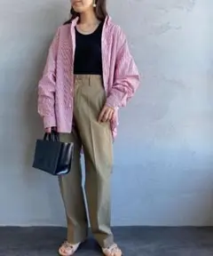 シンゾーン ダディシャツ 赤ストライプ