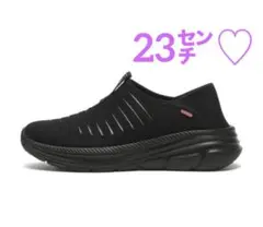 超美品　スリッポンシューズ レディース　BLACK 23センチ スリップイン