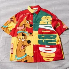SCOOBY DOO スクービー・ドゥ 半袖シャツ カラフル サイズXL