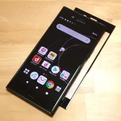 傷少XPERIA XZ1 SO-01K(K)液晶ガラス付き SIMロック解除済