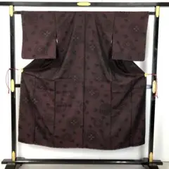 アンティーク着物 お召 華模様 AK-5123