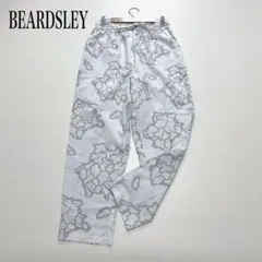 【美品】 BEARDSLEY ビアズリー カジュアルパンツ 地図柄 総ゴム