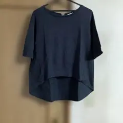 GU 黒 ドロップショルダー Tシャツ S