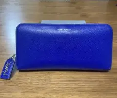 サンローラン 長財布 ブルー