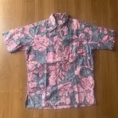 SurfLine Hawaii 半袖アロハシャツ レッドネイビー70s