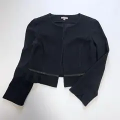 TOCCA トッカ ノーカラージャケット リボン ブラック 黒 サイズXS