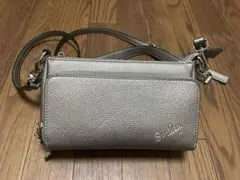 smiley シルバー ショルダーバッグ コンパクト