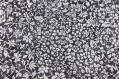 【襦袢】モノトーンで草模様