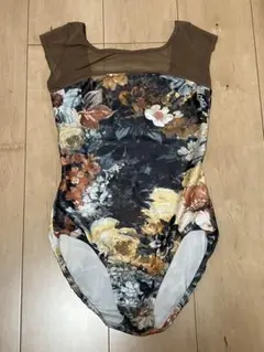 シルフィーヌ フラワープリント フレンチスリーブレオタード38