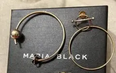 マリアブラックピアス3点セット美品箱付き