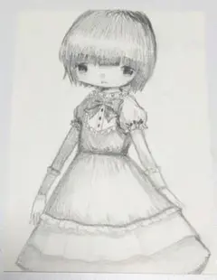 手描きイラスト オリジナル 女の子