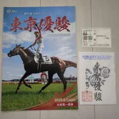 第52回日本ダービー御駿印 レーシングプログラム クロワデュノール現地単勝馬券