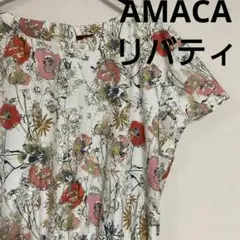 アマカ 　リバティ　ワンピース　三陽商会