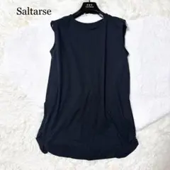 【新品未使用】新品 未使用 Saltarse コットンタンクトップ ロング　黒M