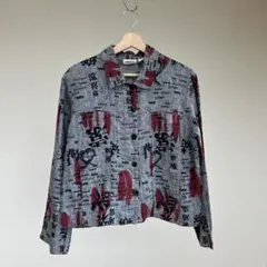 USED USA古着 ショート丈 リネンジャケット CHICOS vintage