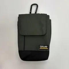 メンズ　ミリタリー　ウエストポーチ　ベルトポーチ　ベルトループ&カラビナ付　美品