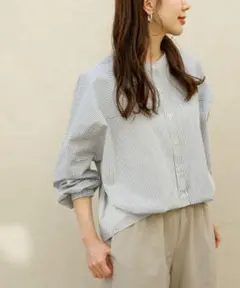 アーバンリサーチ サニーレーベル フロントタックバンドカラーシャツ