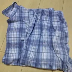 青と白のチェック柄