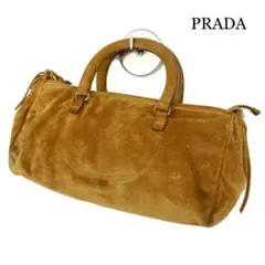PRADA プラダ ハンドバッグ レザー スエード