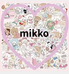 【平日割】【mikko】540円→499円　シール　ステッカー　60枚