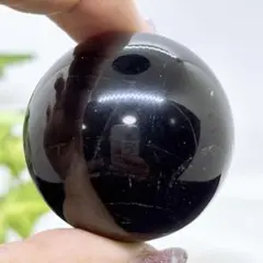 【天然石】モリオン（黒水晶）丸玉◆スフィア 39ミリ玉
