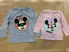ミッキー　ミニー　リンクコーデ　長袖Tシャツセット