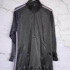 ブラックハイネック♡ジャージワンピース