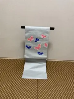 蝶の模様の名古屋帯 長さ348㎝