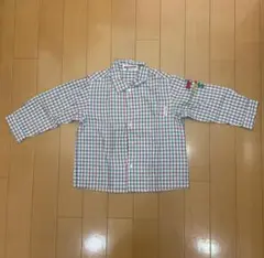 miki house チェック柄シャツ 90サイズ