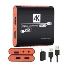 キャプチャーボード 4K HDMI パススルー 1080P 60Hz USB