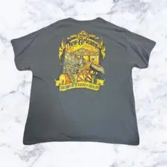 GILDAN ギルダン Tシャツ プリントTシャツ ビッグプリント ブルー