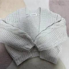 SNIDEL ローゲージニットカーディガン WHT