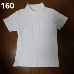 ホワイト ポロシャツ 160